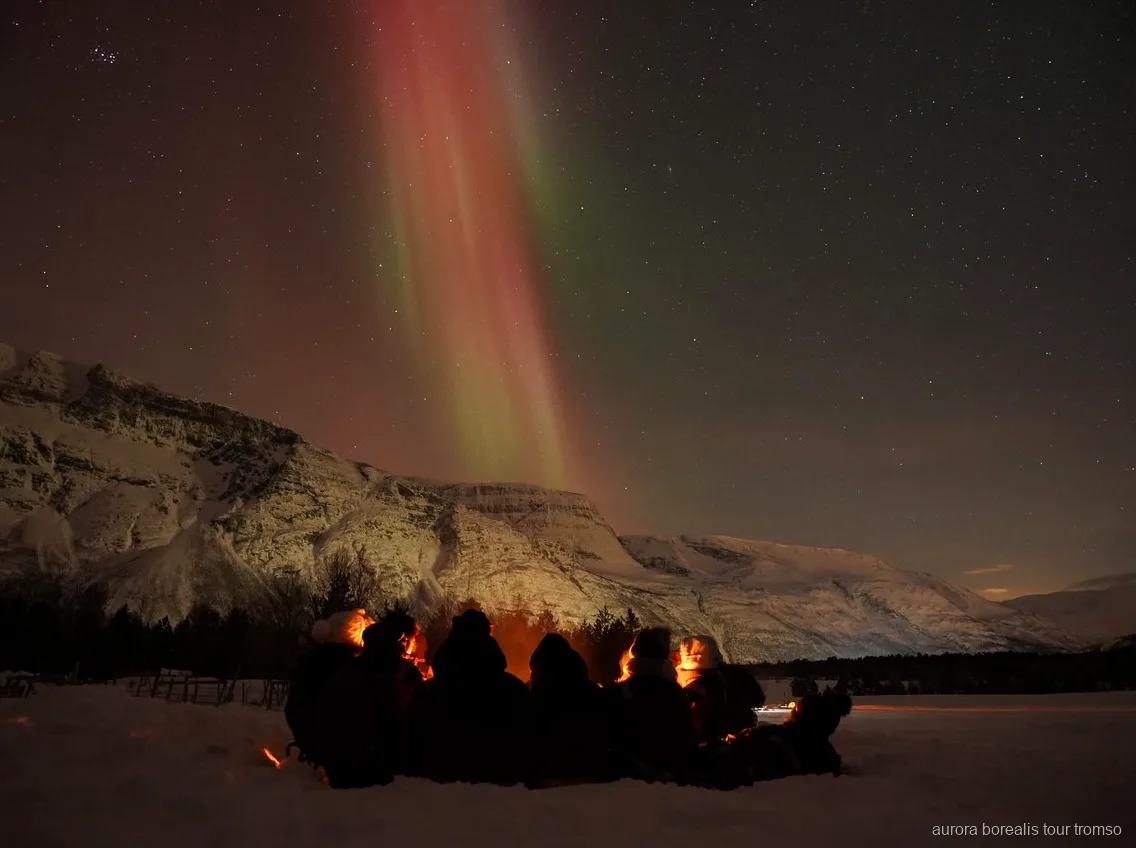 Aurora boreal captada en la cacera il·limitada d'aurores boreals de Tromsø