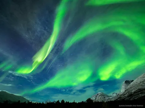 Aurora boreal captada en el tour fotográfico de Tromsø